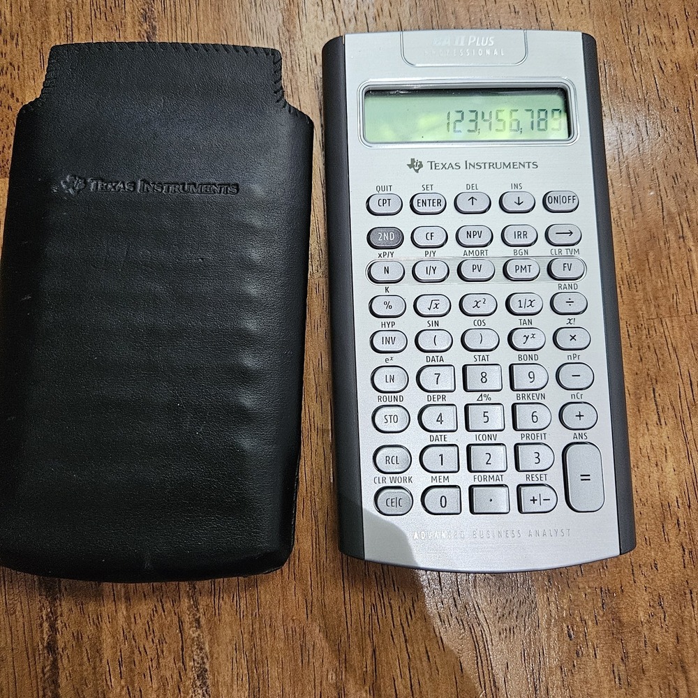 Texas Instruments BA II Plus Professional Financial Calculator with soft Case